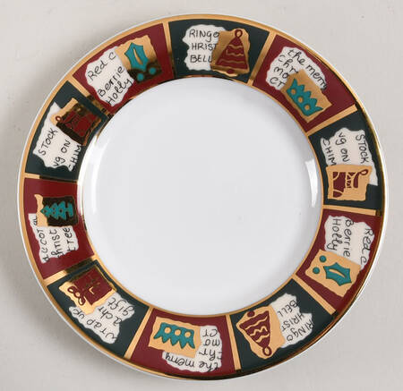 Yuletide Greetings Saucer