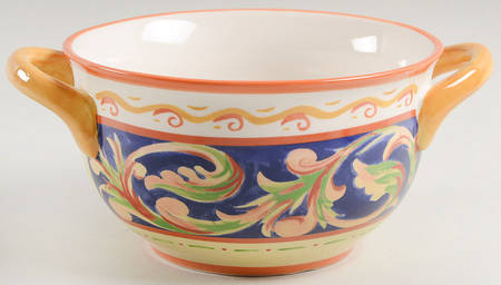 Villa Della Luna Individual Handled Soup Bowl