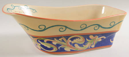 Villa Della Luna Wheelbarrow Serving Bowl-No Frame