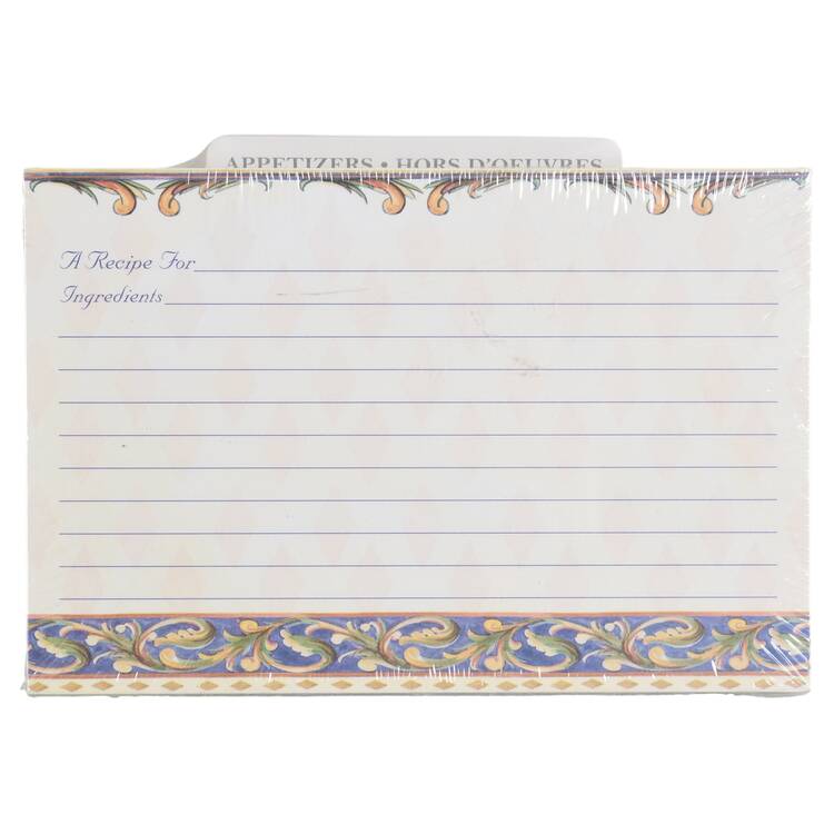 Villa Della Luna Paper Recipe Card - Set of 40