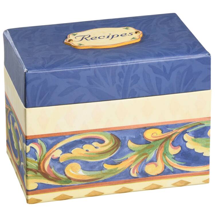 Villa Della Luna Cardboard Recipe Box