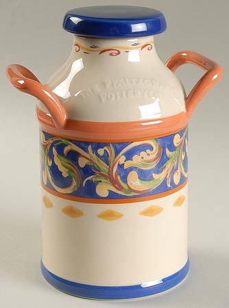 Villa Della Luna Canister/Milk Pail & Lid