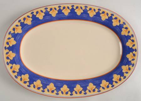 Villa Della Luna 14" Oval Serving Platter by Pfaltzgraff