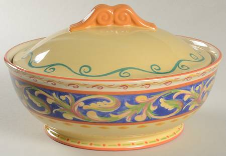 Villa Della Luna Round Covered Vegetable by Pfaltzgraff
