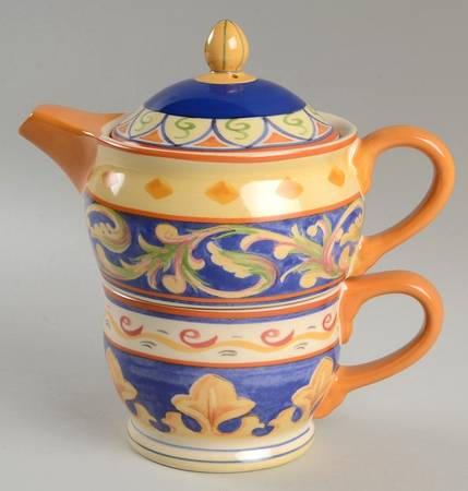 Villa Della Luna Tea for 1 (Stacking Individual Teapot & Mug/Cup)