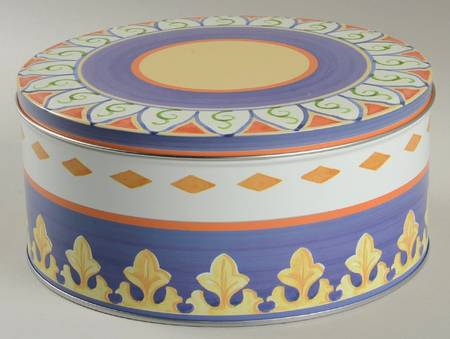 Villa Della Luna Small Round Storage Tin & Lid