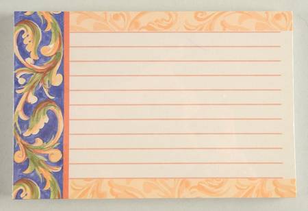 Villa Della Luna (Set of 36) Paper Recipe Cards