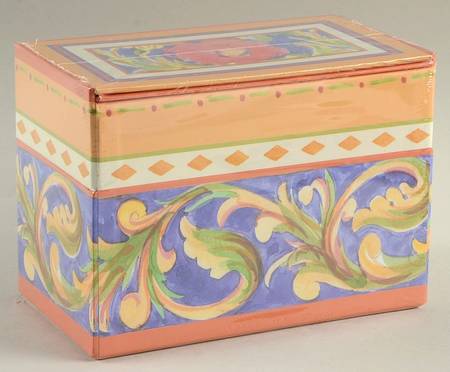 Villa Della Luna Recipe Box & Lid