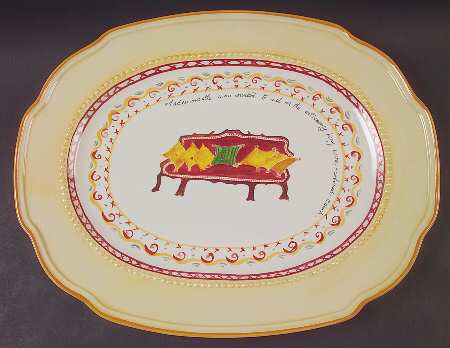 Villa Della Luna 18" Oval Serving Platter