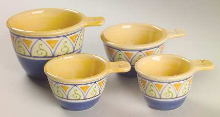 Villa Della Luna Measuring Cup Set (1 Cup,1/2 Cup,1/3 Cup,1/4 Cup) by Pfaltzgraff