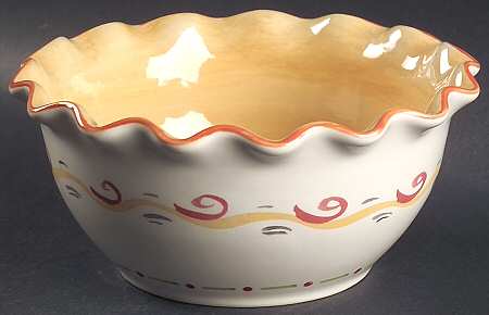 Villa Della Luna 6" Ruffled Bowl