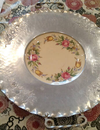 PCP214 Metal Rim Dinner Plate