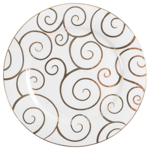 Gold Swirl (Porcelain) Salad Plate