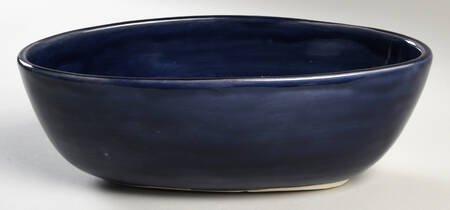 Sausalito Sapphire Blue 10" Oval Vegetable Bowl