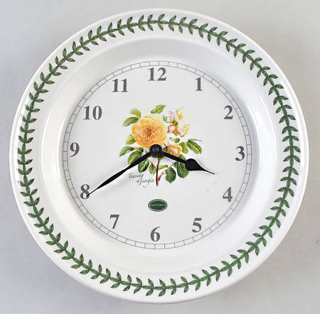 Botanic Roses Hanging Wall Clock