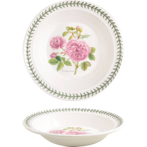 Botanic Roses Rim Soup Bowl