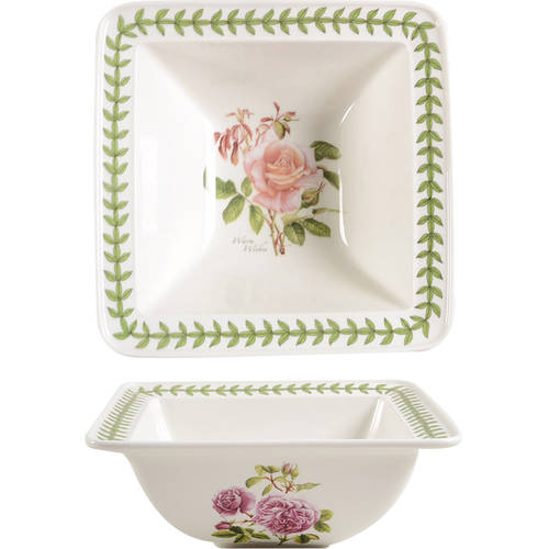 Botanic Roses 8" Square Bowl