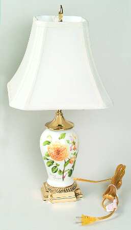 Botanic Roses #3 Canton Vase Lamp & Shade