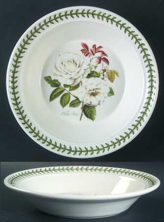 Botanic Roses Rim Soup Bowl