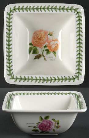 Botanic Roses Square Cereal Bowl