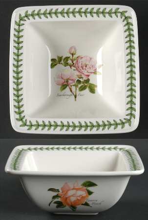 Botanic Roses Square Cereal Bowl