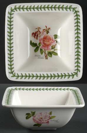 Botanic Roses Square Cereal Bowl