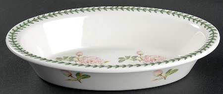 Botanic Roses 11" Oval Pie Baker