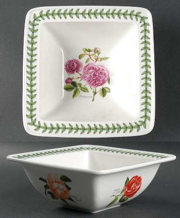 Botanic Roses Square Cereal Bowl
