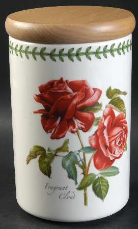Botanic Roses 7" Storage Jar & Lid
