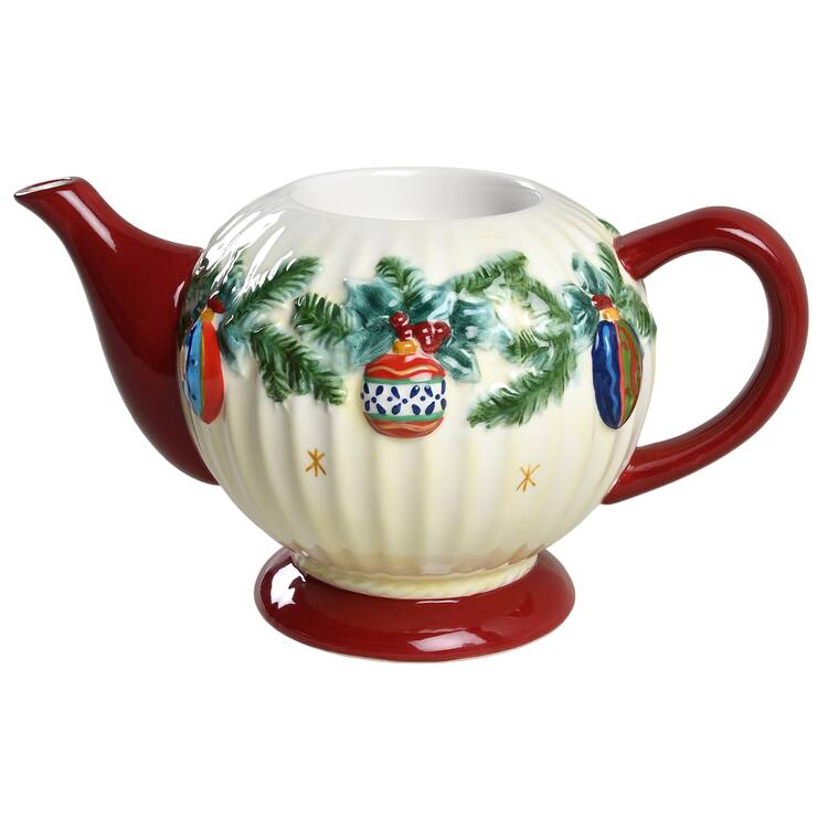 Holiday Garland Teapot No Lid