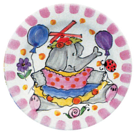 Backyard Circus Salad/Dessert Plate