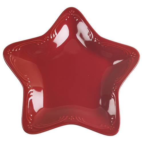 Winterberry Ruby (Red) Star Shaped Dish
