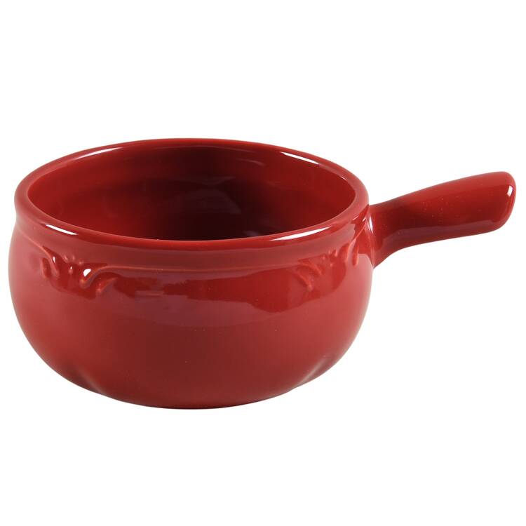 Winterberry Ruby (Red) One Stick Handled Soup/Snack Bowl (use with SNTR11)