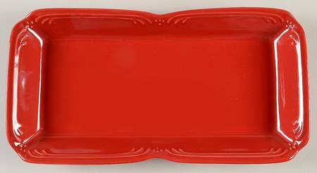Winterberry Ruby (Red) Rectangular Tray 11"