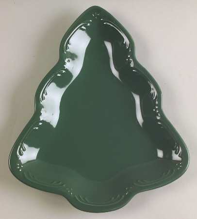 Winterberry Emerald (Green) 1 Part Medium Tree Shaped Dish