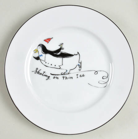 Penguins Salad Plate
