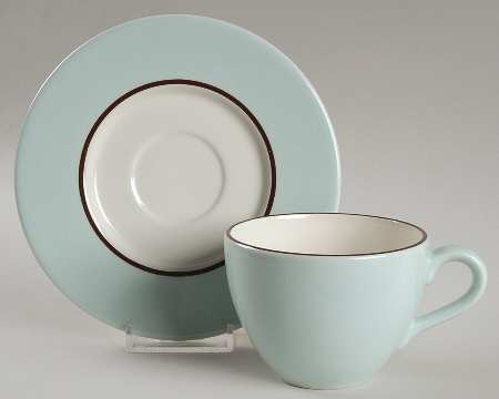 Flat Cup & Saucer Set