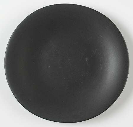 Ellipse Black Salad Plate