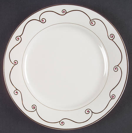 Holiday Scroll Salad Plate