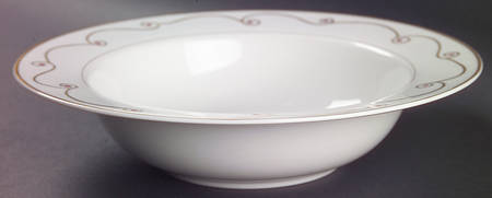 Holiday Scroll 8" Soup/Pasta Bowl
