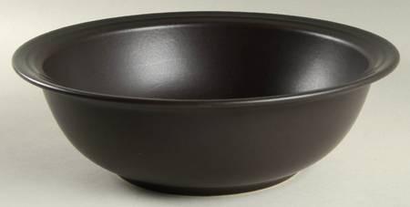 Midnight Brown 11" Large Salad Serving Bowl