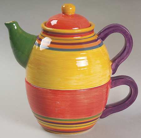 Santa Fe Individual Teapot & Lid with Cup