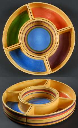 Santa Fe 5 Pc Lazy Susan (4 Sides & 1 Center Bowl)