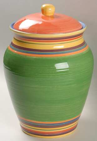 Santa Fe Cookie Jar & Lid