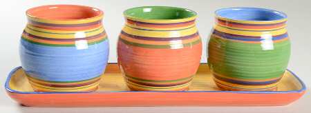 Santa Fe (3 Pots,1 Tray) Herb Pots & Tray