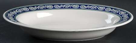 Vitra Scroll 12" Oval Vegetable Bowl