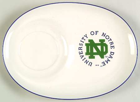 Notre Dame Oval Snack Tray