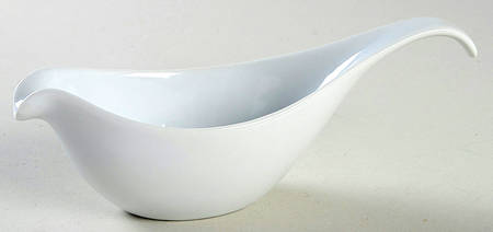Great White Collection (Rim Shape) Individual Sauce Boat
