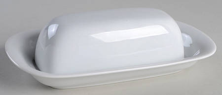 Great White Collection (Rim Shape) 1/4 Lb Covered Butter by Pottery Barn China