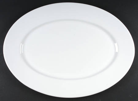 Great White Collection (Rim Shape) 21" Oval Serving Platter